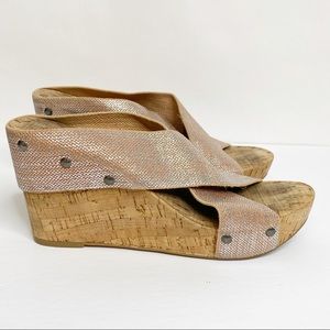 Lucky Brand Miller 2 Pink Wedge Heel Sandal